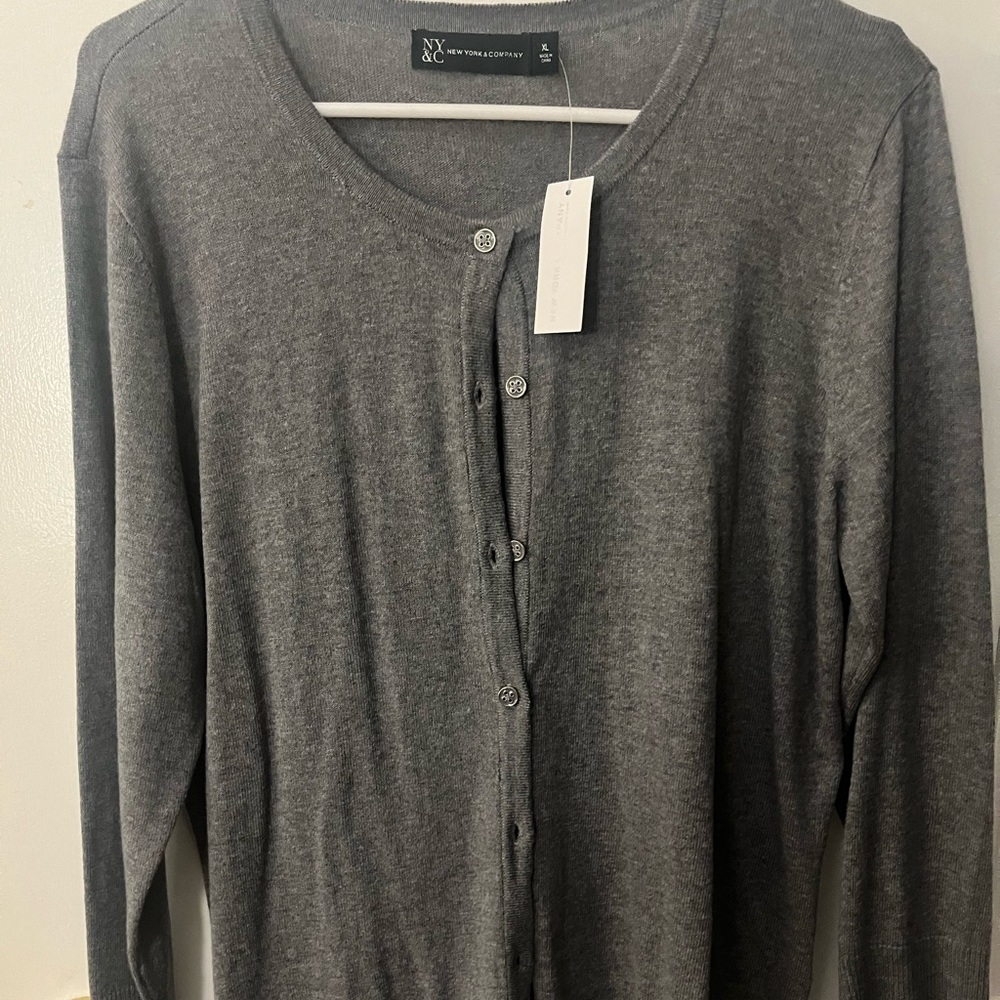 New York and Company quarter length sleeve cardigan.